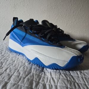 adidas Dame Certified 2 Low Lillard Black Solar Blue Men Basketball Shoes IE9344